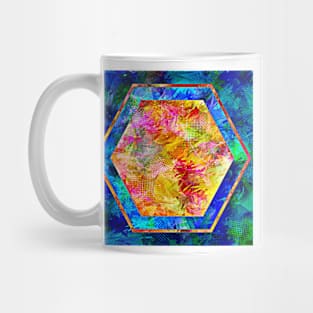 Hexagon in Complementary Colors Mug